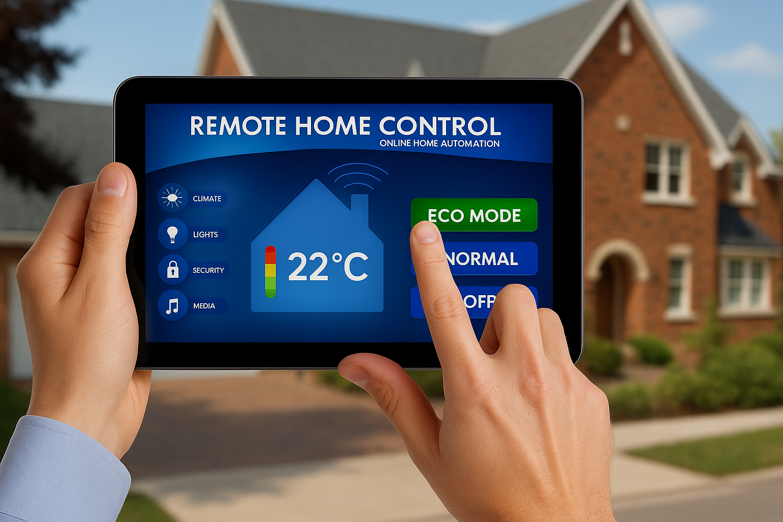 Modernisiertes Haus mit neuer Fassade, Fenstern und Smart-Home