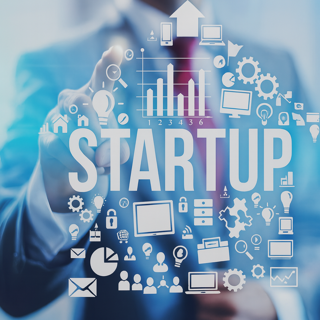 Startup-Team arbeitet an Produkt und Wachstum